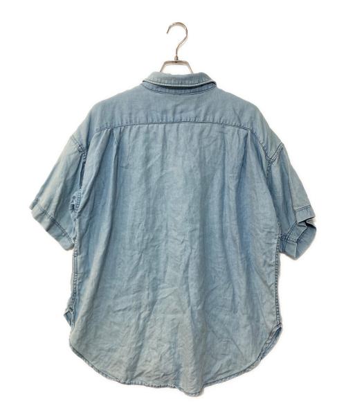 house of lotus（ハウスオブロータス）house of lotus (ハウスオブロータス) 半袖リネンシャツ インディゴ サイズ:Mの古着・服飾アイテム