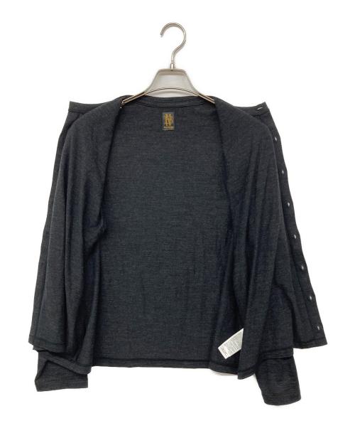 BATONER（バトナ―）BATONER (バトナ―) クルーネックカーディガン ブラック サイズ:2の古着・服飾アイテム