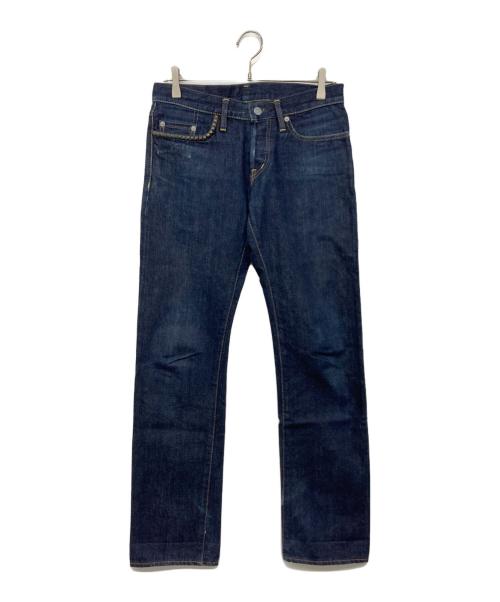 Hysteric Glamour（ヒステリックグラマー）Hysteric Glamour (ヒステリックグラマー) スタッズ セルビッチ デニムパンツ インディゴ サイズ:W30の古着・服飾アイテム