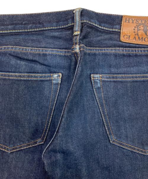 Hysteric Glamour（ヒステリックグラマー）Hysteric Glamour (ヒステリックグラマー) スタッズ セルビッチ デニムパンツ インディゴ サイズ:W30の古着・服飾アイテム