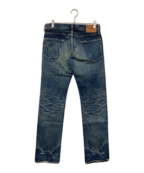 Hysteric Glamour（ヒステリックグラマー）Hysteric Glamour (ヒステリックグラマー) ダメージ加工スタッズデニムパンツ インディゴ サイズ:W30の古着・服飾アイテム