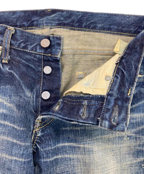 Hysteric Glamour（ヒステリックグラマー）Hysteric Glamour (ヒステリックグラマー) ダメージ加工スタッズデニムパンツ インディゴ サイズ:W30の古着・服飾アイテム