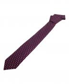 HERMESエルメス）の古着「ウサギ サッカー 柄 ネクタイ」｜パープル