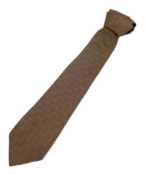 GUCCI（グッチ）GUCCI (グッチ) インターロッキングシルクネクタイ ベージュ サイズ:なしの古着・服飾アイテム