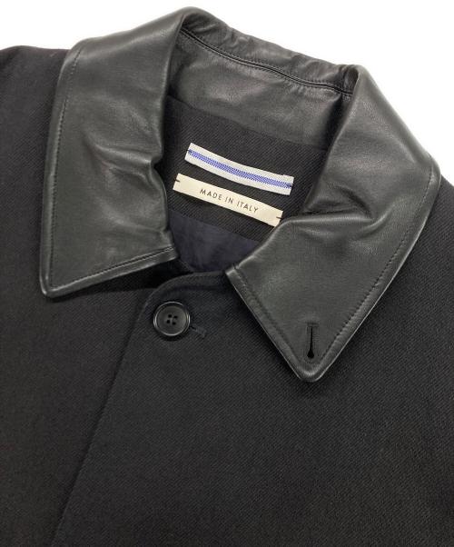 CristaSeya（クリスタセヤ）CristaSeya (クリスタセヤ) 襟レザー OVERSIZED BLOUSON WITH LEATHER PATCH ブラック サイズ:Mの古着・服飾アイテム