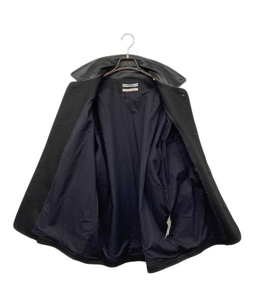 CristaSeya（クリスタセヤ）CristaSeya (クリスタセヤ) 襟レザー OVERSIZED BLOUSON WITH LEATHER PATCH ブラック サイズ:Mの古着・服飾アイテム