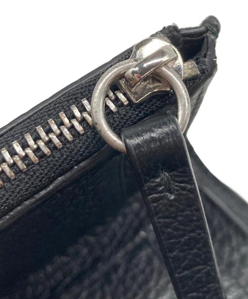 Maison Margiela（メゾンマルジェラ）Maison Margiela (メゾンマルジェラ) 3つ折り財布　グレインレザー コンパクト ウォレット ブラックの古着・服飾アイテム