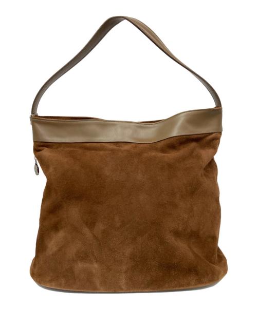 minitmute（ミニミュート）minitmute (ミニミュート) Tobo L Woody ゴートスウェードワンショルダーバッグ ブラウンの古着・服飾アイテム