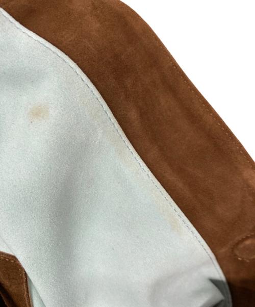 minitmute（ミニミュート）minitmute (ミニミュート) Tobo L Woody ゴートスウェードワンショルダーバッグ ブラウンの古着・服飾アイテム