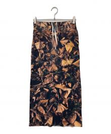 NON TOKYO（ノントーキョー）の古着「RIB TIGHT SKIRT B.PRINT B / 転写プリントリブスカート」｜マルチカラー