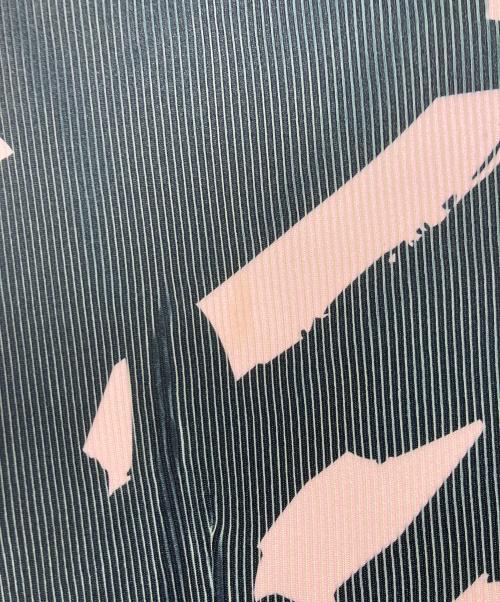 NON TOKYO（ノントーキョー）NON TOKYO (ノントーキョー) ダイレクトプリン卜リブギャザーワンピース ブラック×ピンク サイズ:FREEの古着・服飾アイテム