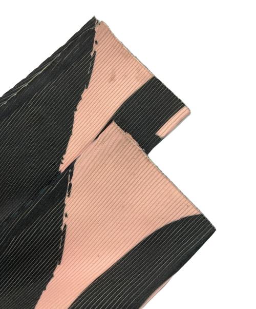 NON TOKYO（ノントーキョー）NON TOKYO (ノントーキョー) ダイレクトプリン卜リブギャザーワンピース ブラック×ピンク サイズ:FREEの古着・服飾アイテム