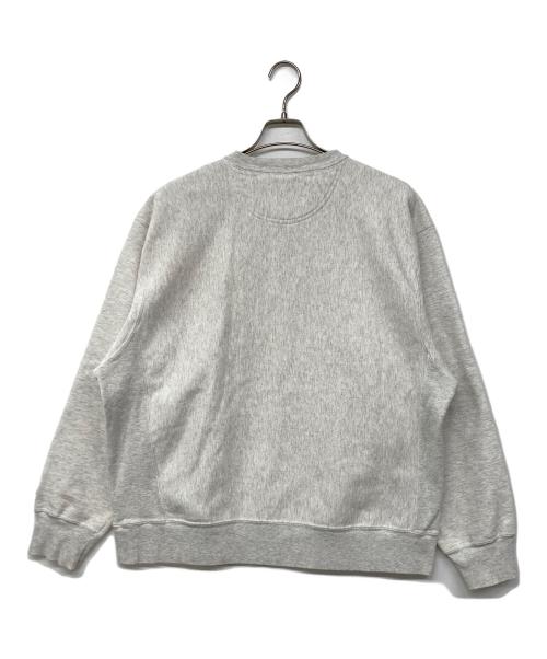 Champion REVERSE WEAVE（チャンピオン リバース ウィーブ）Champion REVERSE WEAVE (チャンピオン リバース ウィーブ) 00S 三段プリントクルーネックスウェット グレー サイズ:Lの古着・服飾アイテム