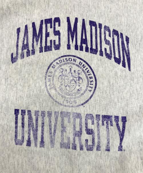 Champion REVERSE WEAVE（チャンピオン リバース ウィーブ）Champion REVERSE WEAVE (チャンピオン リバース ウィーブ) 00S 三段プリントクルーネックスウェット グレー サイズ:Lの古着・服飾アイテム