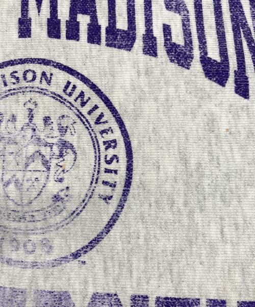 Champion REVERSE WEAVE（チャンピオン リバース ウィーブ）Champion REVERSE WEAVE (チャンピオン リバース ウィーブ) 00S 三段プリントクルーネックスウェット グレー サイズ:Lの古着・服飾アイテム