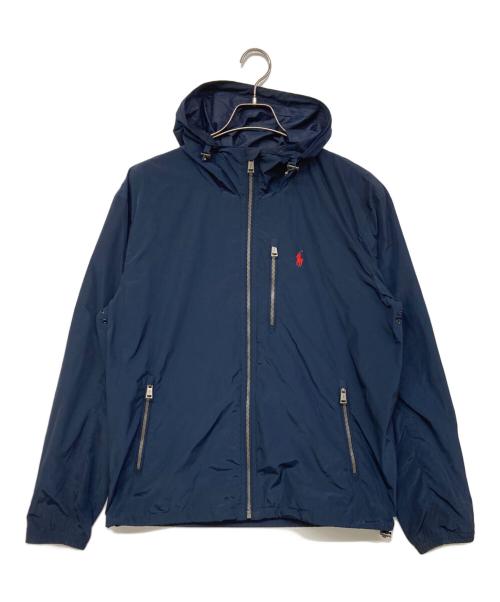 POLO RALPH LAUREN（ポロ・ラルフローレン）POLO RALPH LAUREN (ポロ・ラルフローレン) シェルフーデッドジャケット ネイビー サイズ:Mの古着・服飾アイテム