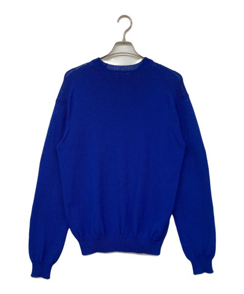 AURALEE（オーラリー）AURALEE (オーラリー) COTTON POLYESTER CODE KNIT / コットン ポリエステル コード ニット ブルー サイズ:4の古着・服飾アイテム