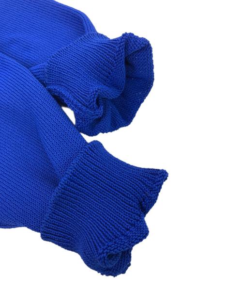 AURALEE（オーラリー）AURALEE (オーラリー) COTTON POLYESTER CODE KNIT / コットン ポリエステル コード ニット ブルー サイズ:4の古着・服飾アイテム