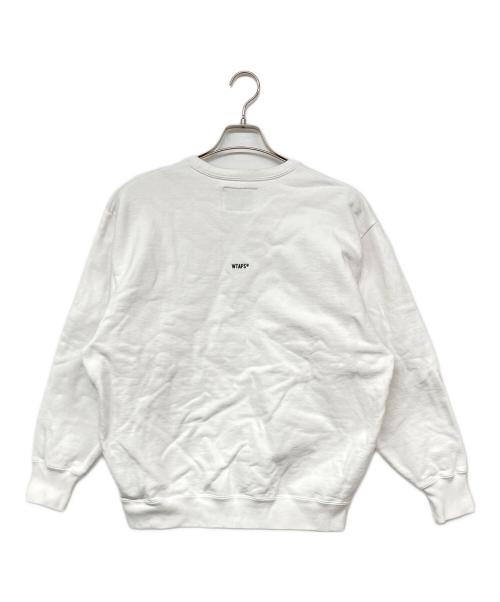 WTAPS（ダブルタップス）WTAPS (ダブルタップス) SIGN 02/SWEATER/COTTON スウェット ホワイト サイズ:02の古着・服飾アイテム