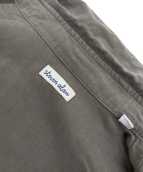 STEVEN ALAN（スティーブンアラン）STEVEN ALAN (スティーブンアラン) スラブ レギュラーカラー シャツ LOOSE カーキ サイズ:Sの古着・服飾アイテム