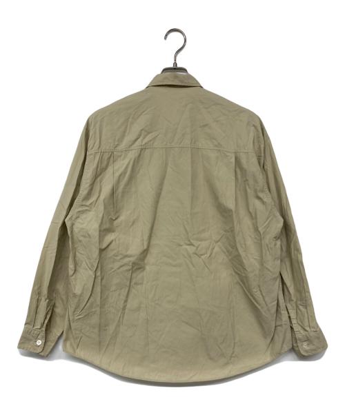 AURALEE（オーラリー）AURALEE (オーラリー) WASHED FINX TWILL BIG SHIRTS / ウォッシュド フィンクス ツイル ビッグシャツ ベージュ サイズ:3の古着・服飾アイテム