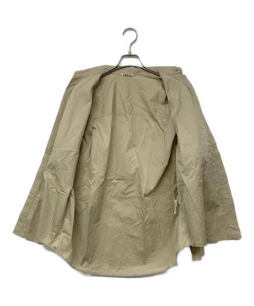 AURALEE（オーラリー）AURALEE (オーラリー) WASHED FINX TWILL BIG SHIRTS / ウォッシュド フィンクス ツイル ビッグシャツ ベージュ サイズ:3の古着・服飾アイテム