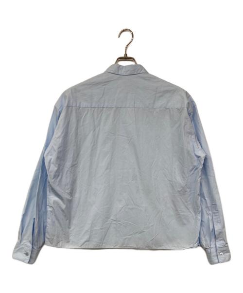 H BEAUTY&YOUTH（エイチ ビューティー&ユース）H BEAUTY&YOUTH (エイチ ビューティー&ユース) クリーンカットワイドレギュラーカラーシャツ ブルー サイズ:Sの古着・服飾アイテム