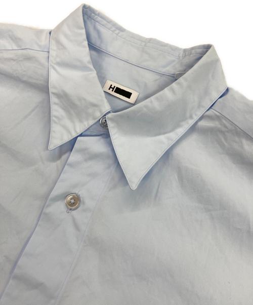 H BEAUTY&YOUTH（エイチ ビューティー&ユース）H BEAUTY&YOUTH (エイチ ビューティー&ユース) クリーンカットワイドレギュラーカラーシャツ ブルー サイズ:Sの古着・服飾アイテム