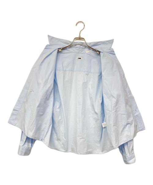 H BEAUTY&YOUTH（エイチ ビューティー&ユース）H BEAUTY&YOUTH (エイチ ビューティー&ユース) クリーンカットワイドレギュラーカラーシャツ ブルー サイズ:Sの古着・服飾アイテム