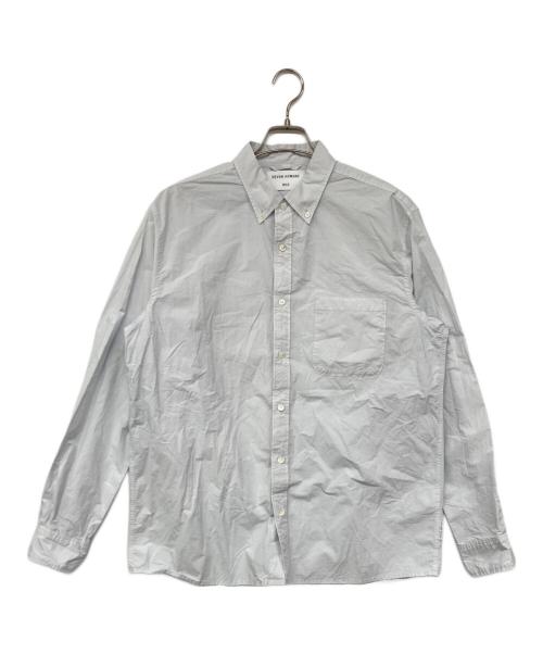 Ron Herman（ロンハーマン）Ron Herman (ロンハーマン) DEVON HOWARD (デヴォン・ハワード) ブロード ボタンダウン ドレスシャツ グレー サイズ:Mの古着・服飾アイテム