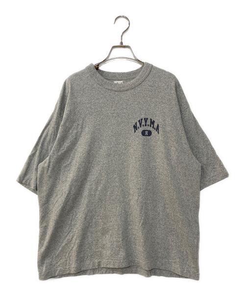 BLURHMS（ブラームス）BLURHMS (ブラームス) Cotton Rayon 88/12 Print Tee コットンレーヨン88/12プリントティー グレー サイズ:2の古着・服飾アイテム