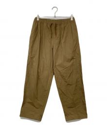 DESCENDANT（ディセンダント）の古着「コットンナイロンイージーパンツ」｜ブラウン