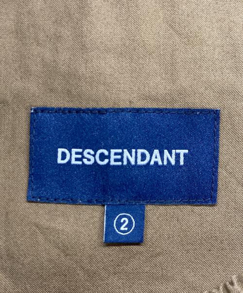DESCENDANT（ディセンダント）DESCENDANT (ディセンダント) コットンナイロンイージーパンツ ブラウン サイズ:2の古着・服飾アイテム