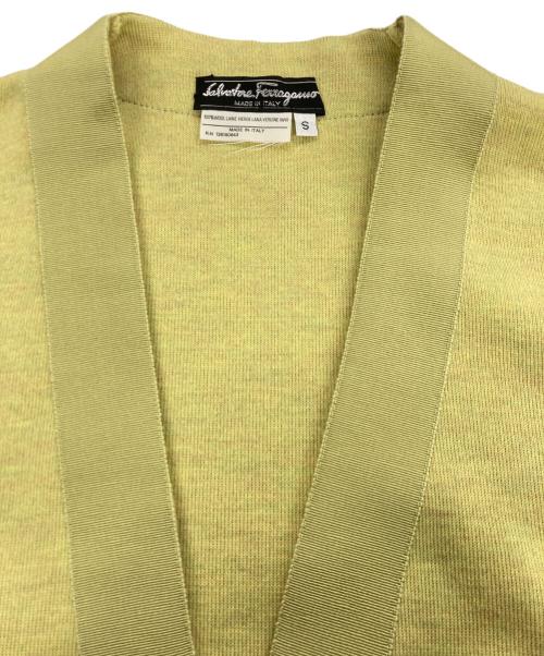 Salvatore Ferragamo（サルヴァトーレ フェラガモ）Salvatore Ferragamo (サルヴァトーレ フェラガモ) ウールカーディガン グリーン サイズ:Sの古着・服飾アイテム