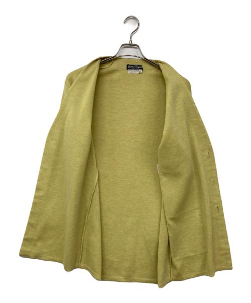 Salvatore Ferragamo（サルヴァトーレ フェラガモ）Salvatore Ferragamo (サルヴァトーレ フェラガモ) ウールカーディガン グリーン サイズ:Sの古着・服飾アイテム