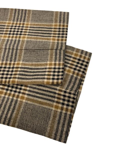 DRIES VAN NOTEN（ドリスヴァンノッテン）DRIES VAN NOTEN (ドリスヴァンノッテン) ウールチェックスラックス ブラウン サイズ:48の古着・服飾アイテム