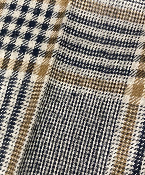 DRIES VAN NOTEN（ドリスヴァンノッテン）DRIES VAN NOTEN (ドリスヴァンノッテン) ウールチェックスラックス ブラウン サイズ:48の古着・服飾アイテム