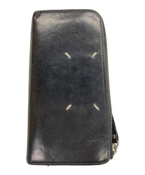 Maison Margiela（メゾンマルジェラ）Maison Margiela (メゾンマルジェラ) L字ジップロングウォレット ブラックの古着・服飾アイテム