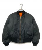 ALPHAアルファ）の古着「90`S MA-1ジャケット」｜ブラック