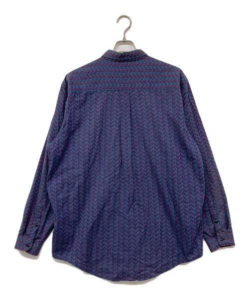 Patagonia（パタゴニア）Patagonia (パタゴニア) 90`S総柄L/Sシャツ ネイビー サイズ:Ｌの古着・服飾アイテム