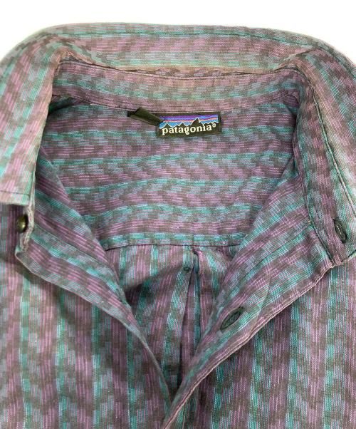 Patagonia（パタゴニア）Patagonia (パタゴニア) 90`S総柄L/Sシャツ ネイビー サイズ:Ｌの古着・服飾アイテム
