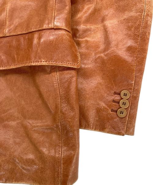 A.A.R（アール）A.A.R (アール) レザー3Bジャケット ブラウン サイズ:Ｍの古着・服飾アイテム