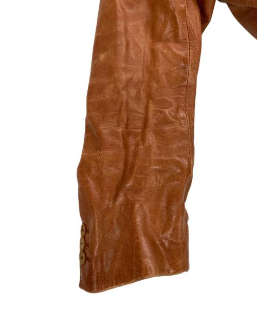 A.A.R（アール）A.A.R (アール) レザー3Bジャケット ブラウン サイズ:Ｍの古着・服飾アイテム