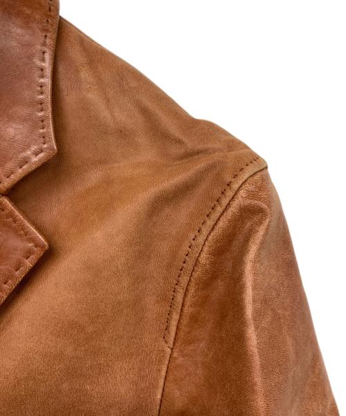 A.A.R（アール）A.A.R (アール) レザー3Bジャケット ブラウン サイズ:Ｍの古着・服飾アイテム