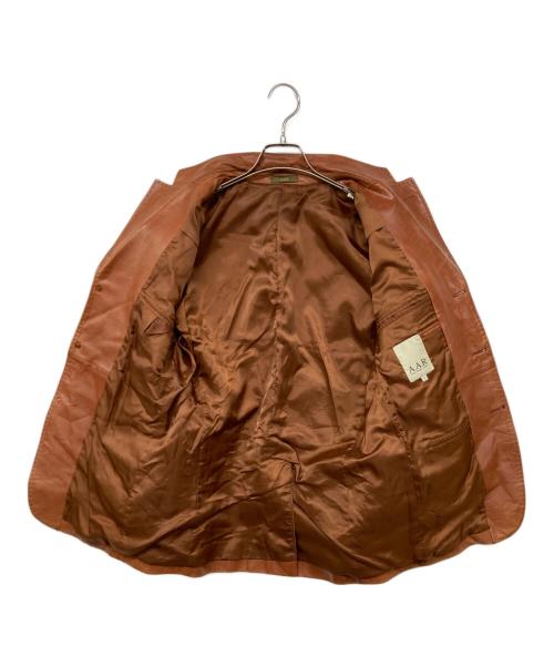 A.A.R（アール）A.A.R (アール) レザー3Bジャケット ブラウン サイズ:Ｍの古着・服飾アイテム