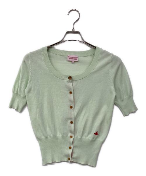 Vivienne Westwood RED LABEL（ヴィヴィアンウエストウッドレッドレーベル）Vivienne Westwood RED LABEL (ヴィヴィアンウエストウッドレッドレーベル) オーブS/Sカーディガン グリーン サイズ:2の古着・服飾アイテム