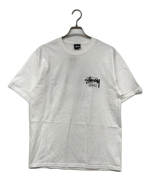 stussy（ステューシー）stussy (ステューシー) STOCK TAIWAN TEE 半袖カットソー ホワイト サイズ:Mの古着・服飾アイテム