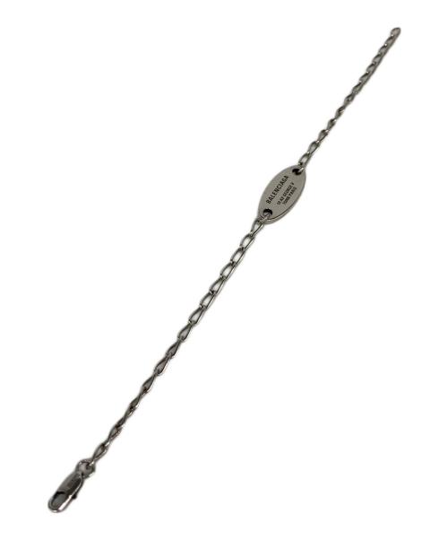 BALENCIAGA（バレンシアガ）BALENCIAGA (バレンシアガ) Everyday プレートロゴブレスレット シルバーの古着・服飾アイテム