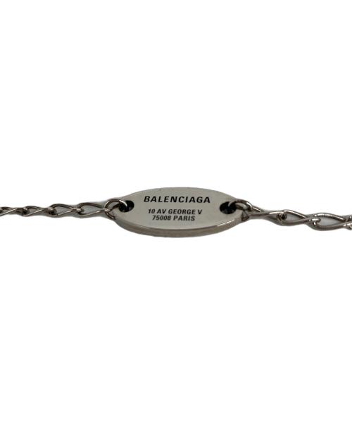 BALENCIAGA（バレンシアガ）BALENCIAGA (バレンシアガ) Everyday プレートロゴブレスレット シルバーの古着・服飾アイテム
