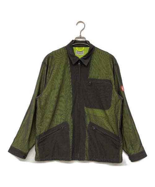 C.E（シーイー）C.E (シーイー) LINED POWERNET ZIP JACKET  オリーブ サイズ:Mの古着・服飾アイテム